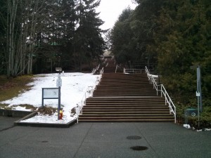 Eine der vielen Treppen nach oben